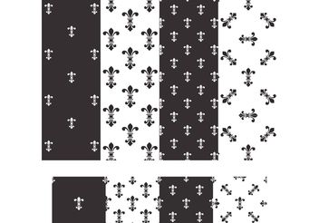 Free Fleur De Lis Vector Seamless Patterns - бесплатный vector #143649